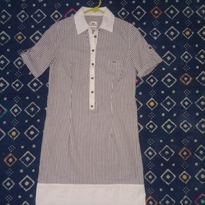 Lacoste stripe shirt dress